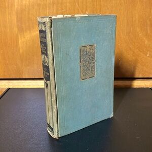 Vintage ©️1918 decorative blue coffee table book